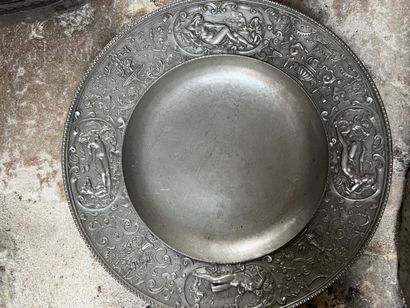 Silver plated metal MANNETTE 