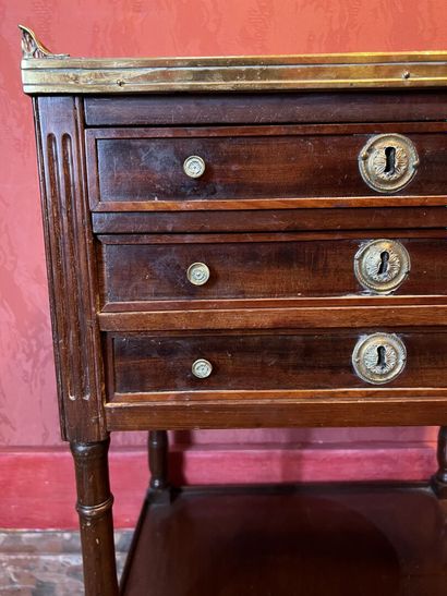 Small mahogany and mahogany veneer coffee...