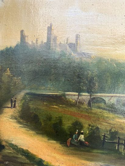 French school around 1860
Ruins of Chalussey
Canvas....