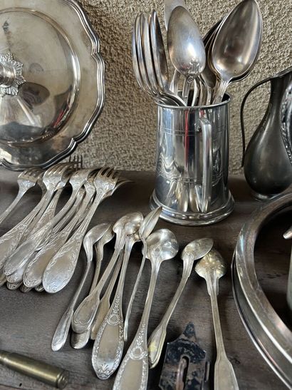 Silver plated metal MANNETTE 