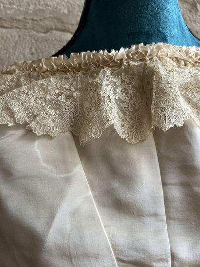 Ball gown, circa 1870-1880, dress in gros...