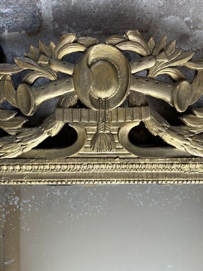 Louis XVI period rectangular carved wood...