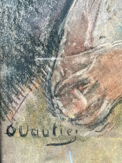 Otto Vautier (1863-1919)
Young seated woman
Pastel...