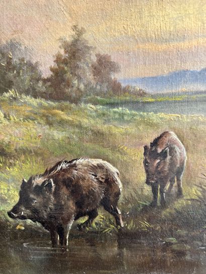 Gaspard de TOURSKY (1849-1925)
Hunting scenes
Pair...