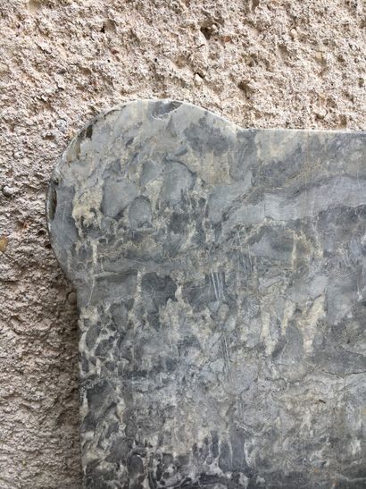 Grey molded secretary marble
W. 39, H. 94,...