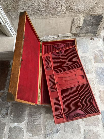 Important écrin de ménagère, fin du XIXe,...