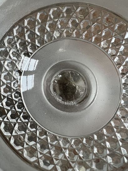 BACCARAT, XXe
Confiturier en cristal avec...