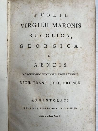 [VIRGILE]. Publii Virgilii Maronis Bucolica,...