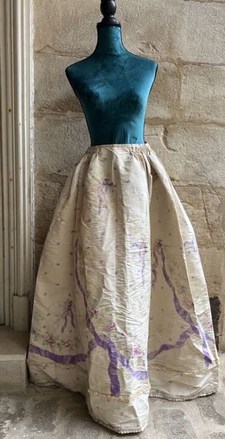 Ball gown, circa 1870-1880, dress in gros...