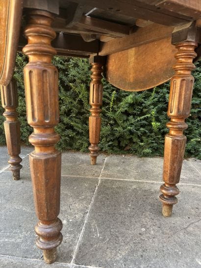 Dining room table with shutters. 
H. 66,...