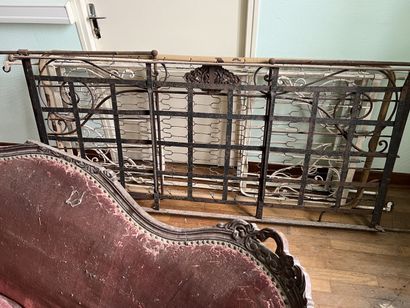 Lot including a Napoleon III sofa and three...