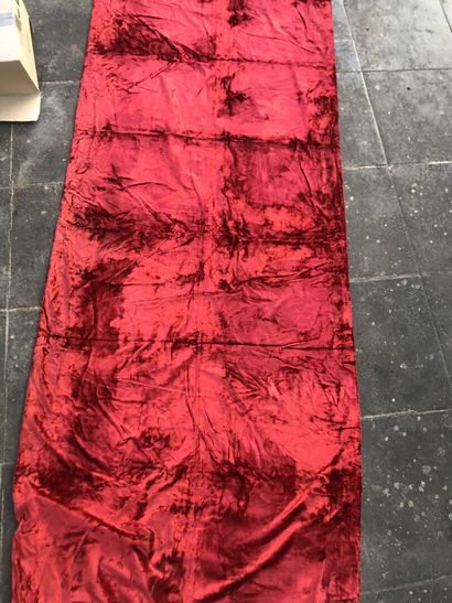 Curtain in velvet panne, end of the XIXth...