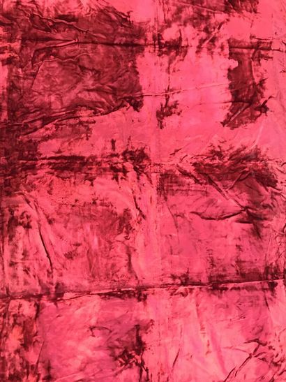 Curtain in velvet panne, end of the XIXth...