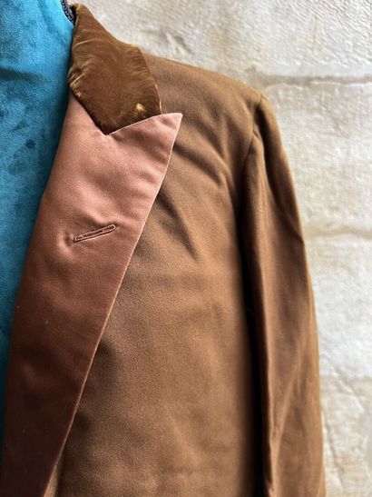 Frac, Second Empire, brown woolen suit with...