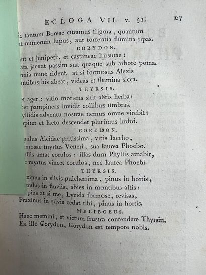 [VIRGILE]. Publii Virgilii Maronis Bucolica,...
