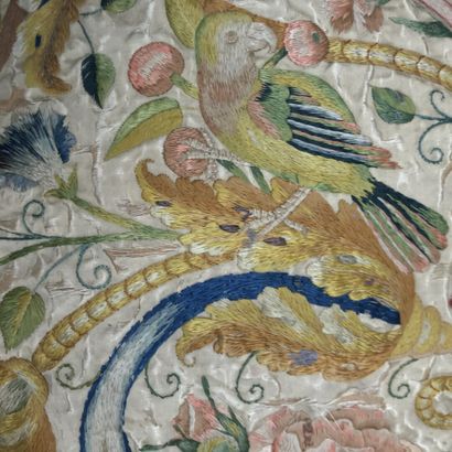 Broderie, Italie, milieu du XVIIe siècle,...