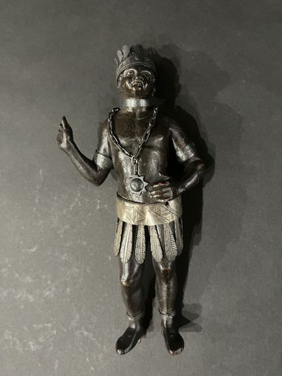 Maure vêtu d'un pagne 
Bois sculpté, XVIIIe...