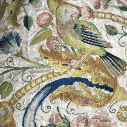 Broderie, Italie, milieu du XVIIe siècle,...
