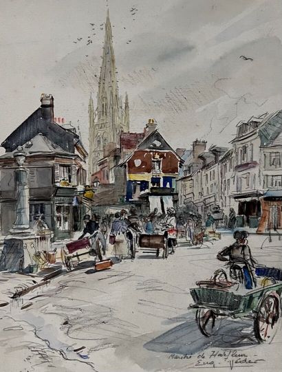 Eugène Véder (1876-1936)
Lot de onze dessins
Le...