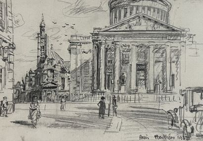 Eugène Véder (1876-1936)
Lot de sept dessins
Paris,...