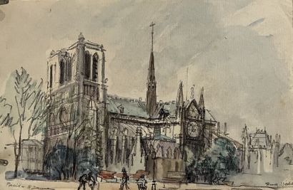 Eugène Véder (1876-1936)
Lot de neuf dessins
Paris,...