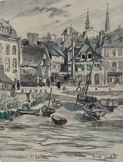 Eugène Véder (1876-1936)
Lot de onze dessins
St...