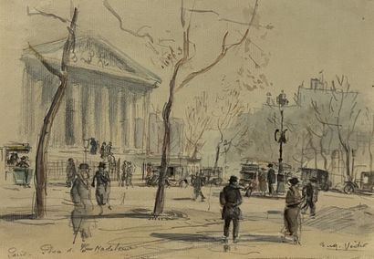 Eugène Véder (1876-1936)
Lot de neuf dessins
Paris,...