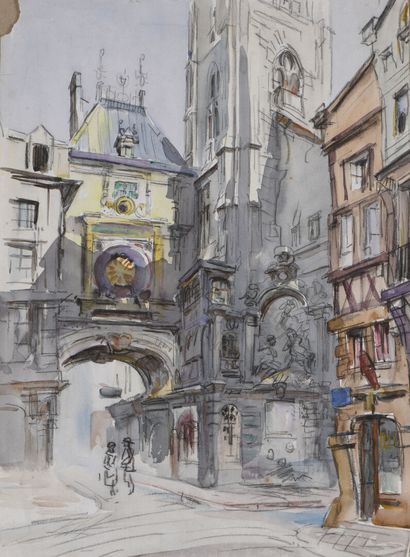 Eugène Véder (1876-1936)
Lot de 14 dessins
Bayeux,...