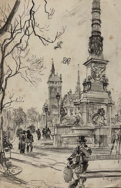 Eugène Véder (1876-1936)
Lot de 6 dessins
Paris,...