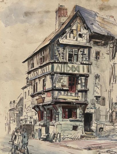 Eugène Véder (1876-1936)
Lot de 14 dessins
Bayeux,...