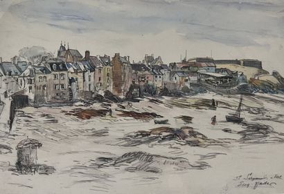 Eugène Véder (1876-1936)
Lot de six dessins
Concarneau...