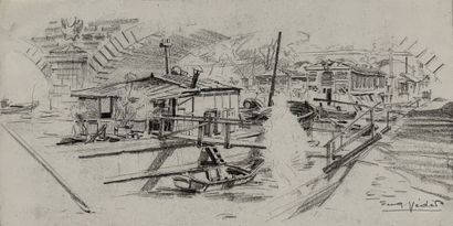 Eugène Véder (1876-1936)
Lot de neuf dessins
Paris,...