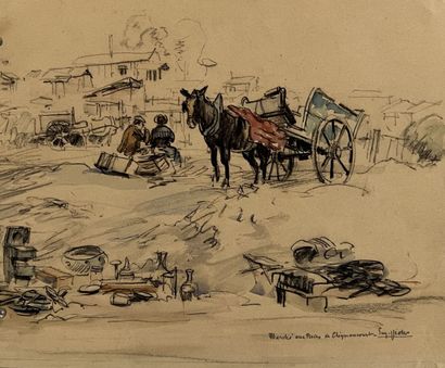 Eugène Véder (1876-1936)
Lot de neuf dessins
Paris,...
