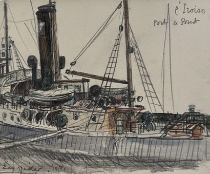 Eugène Véder (1876-1936)
Lot de onze dessins
St...