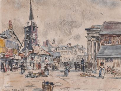 Eugène Véder (1876-1936)
Lot de onze dessins
Honfleur...