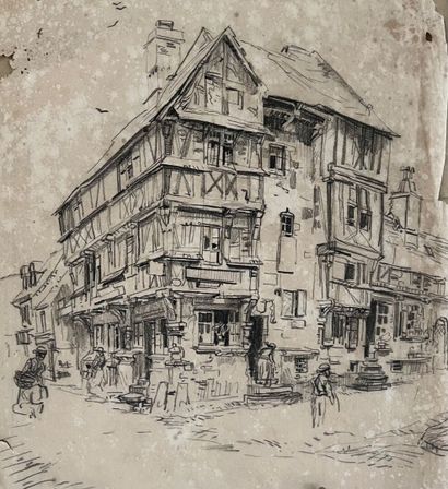 Eugène Véder (1876-1936)
Lot de 14 dessins
Bayeux,...