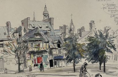 Eugène Véder (1876-1936)
Lot de onze dessins
St...