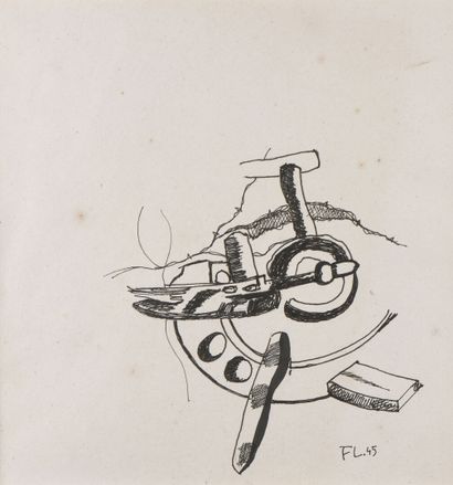 Fernand LEGER (1881-1955)
La roue brisée
Encre...
