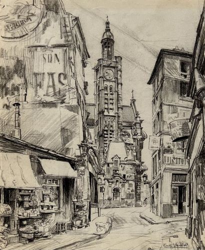 Eugène Véder (1876-1936)
Lot de six dessins...