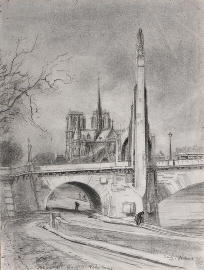 Eugène Véder (1876-1936)
Lot de neuf dessins
Paris,...