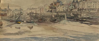 Eugène Véder (1876-1936)
Lot de onze dessins
Honfleur...
