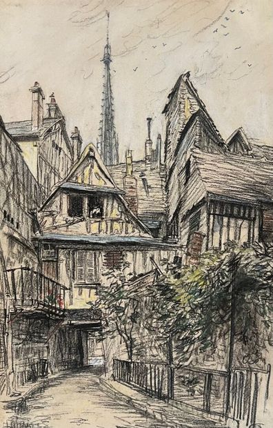 Eugène Véder (1876-1936)
Lot de 14 dessins
Bayeux,...