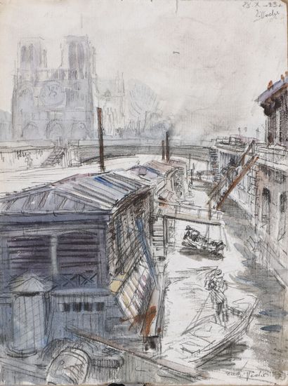 Eugène Véder (1876-1936)
Lot de six dessins...