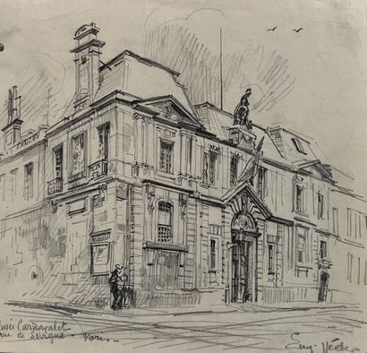 Eugène Véder (1876-1936)
Lot de neuf dessins
Paris,...