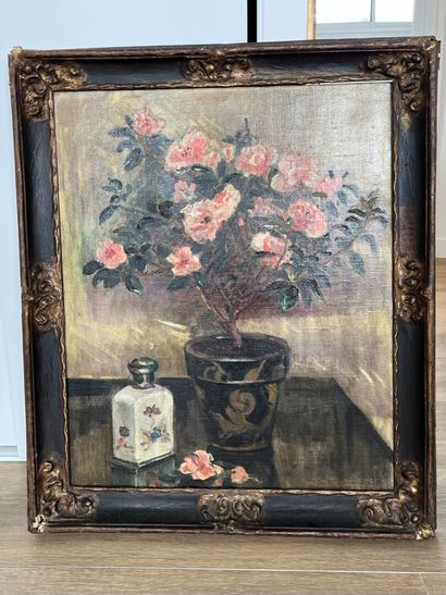 Simone SOURDIS (1901-?)
Nature morte au rosier...