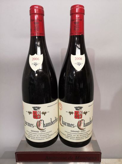 * 2 bottles CHARMES CHAMBERTIN Grand Cru...
