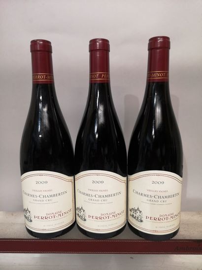 * 3 bottles CHARMES CHAMBERTIN Grand Cru...