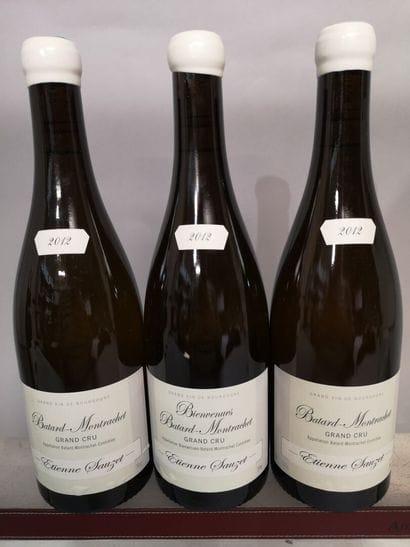 * 3 bottles BATARD MONTRACHET Grand Cru -...