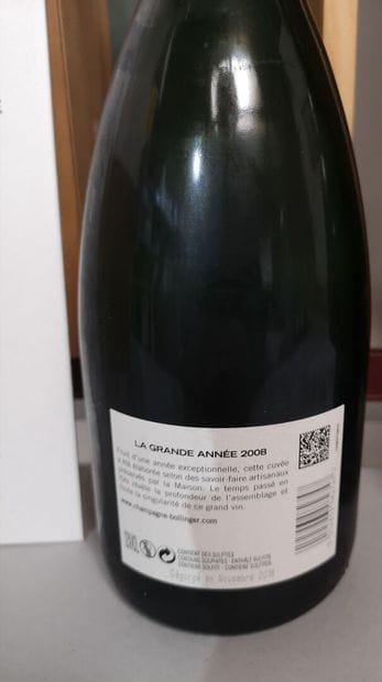* 2 bottles CHAMPAGNE BOLLINGER 