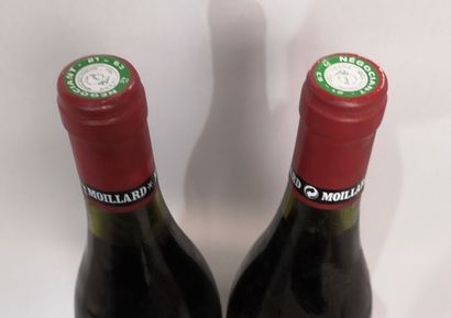 2 bottles VOLNAY - MOILLARD 1990 Label Confrérie...